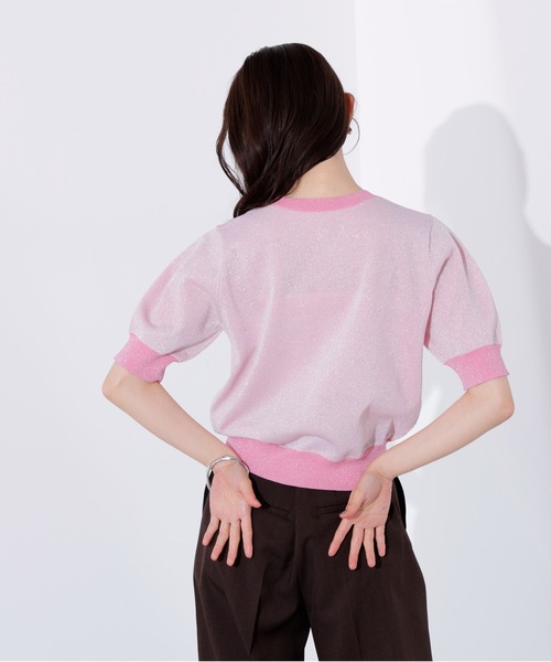 N.（N. Natural Beauty Basic）（エヌエヌナチュラルビューティーベーシック）の「バイカラーラメカーディガン（カーディガン/ボレロ・レディース・ピンク系その他/ベージュ系その他/ブルー系その他・MEDIUM）」の22枚目の写真