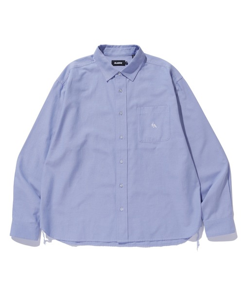 XLARGE　スヌーピーコラボ　ヒッコリー半袖シャツ　ヴィンテージピーナッツ XLARGE（エクストララージ）の「XLARGE×SNOOPY S/S HICKORY WORK