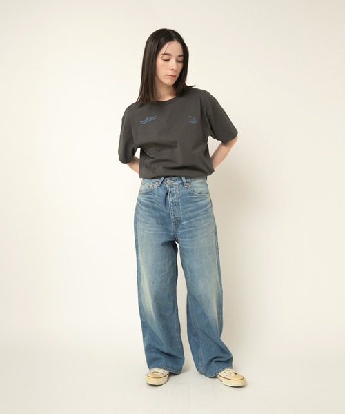 RNA-N(アールエヌエーエヌ)の「M2489 PSC EMBROIDERY T(Tシャツ/カットソー・レディース・ブラウン/チャコール/アッシュグレー・FREE)」の11枚目の写真