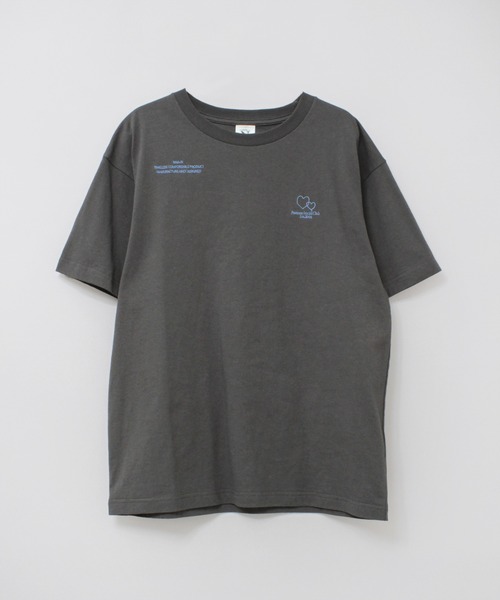 RNA-N(アールエヌエーエヌ)の「M2489 PSC EMBROIDERY T(Tシャツ/カットソー・レディース・ブラウン/チャコール/アッシュグレー・FREE)」の6枚目の写真