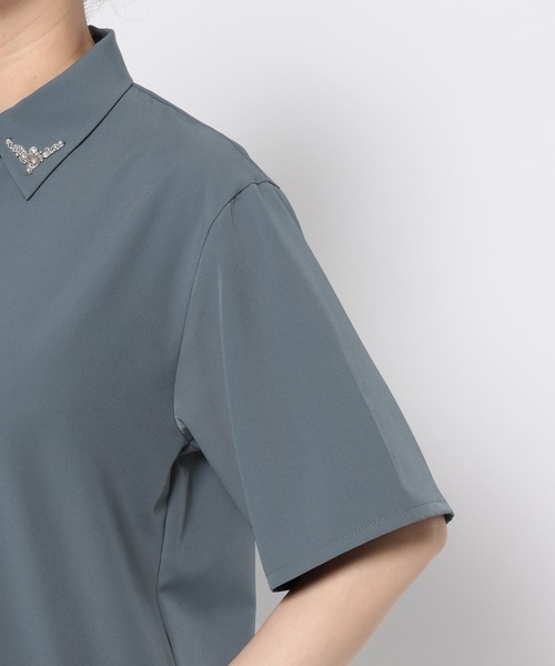 メタルパーツカラーシャツ(HARE)