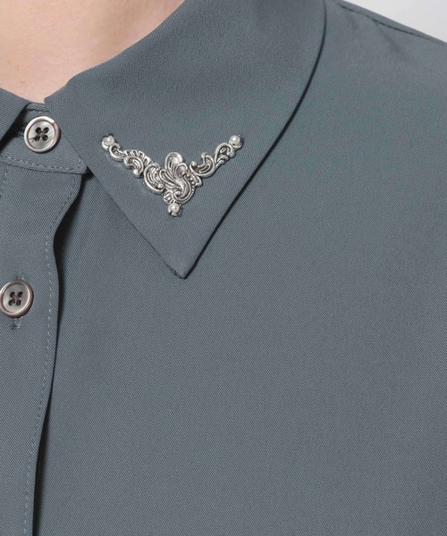 セール】メタルパーツカラーシャツ(HARE)（シャツ/ブラウス