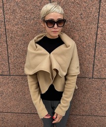 JENNE（ジェンヌ）の「イタリアフリースまん丸ケープ（その他トップス）」