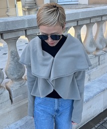 JENNE（ジェンヌ）の「イタリアフリースまん丸ケープ（その他トップス）」