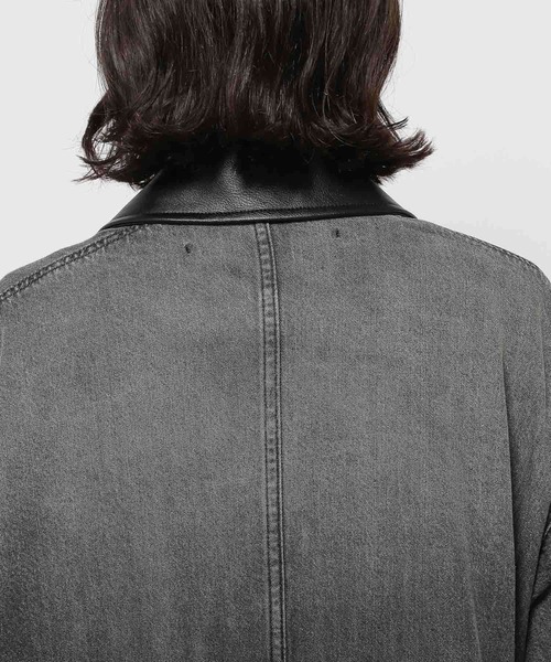 niko and...（ニコアンド）の「【NKJ 2025AW】FATIGUE JACKET（デニムジャケット・レディース・インディゴブルー/チャコール・FREE）」の3枚目の写真