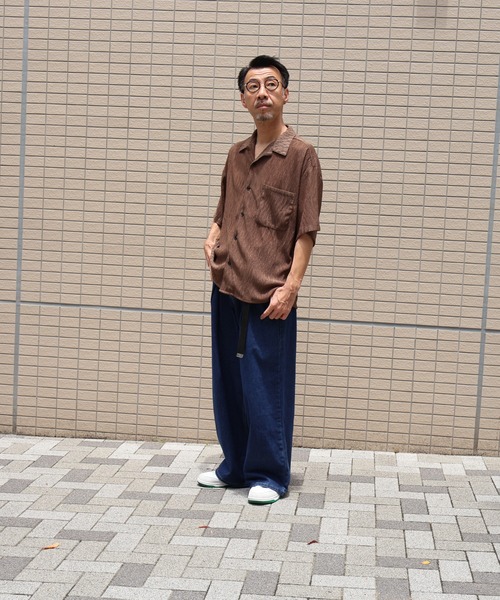 many men many mind（メニーメンメニーマインド）の「many men many mind /楊柳 開襟シャツ（シャツ/ブラウス・メンズ・ブラウン/グリーン/アイボリー/ブラック・LARGE/X-LARGE/MEDIUM）」の16枚目の写真