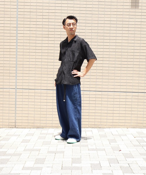 many men many mind（メニーメンメニーマインド）の「many men many mind /楊柳 開襟シャツ（シャツ/ブラウス・メンズ・ブラウン/グリーン/アイボリー/ブラック・LARGE/X-LARGE/MEDIUM）」の13枚目の写真