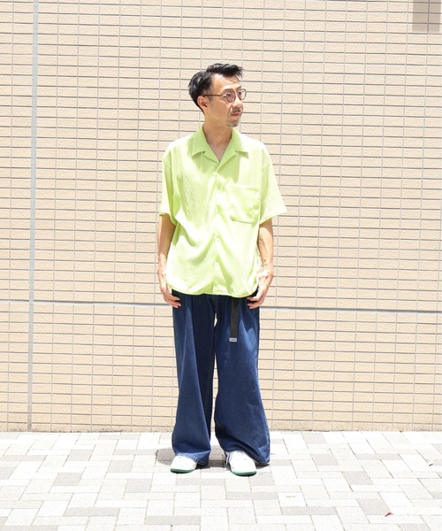 many men many mind（メニーメンメニーマインド）の「many men many mind /楊柳 開襟シャツ（シャツ/ブラウス・メンズ・ブラウン/グリーン/アイボリー/ブラック・LARGE/X-LARGE/MEDIUM）」の18枚目の写真