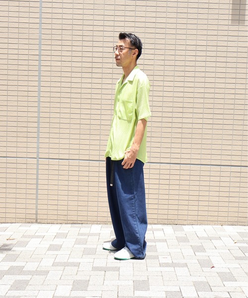 many men many mind（メニーメンメニーマインド）の「many men many mind /楊柳 開襟シャツ（シャツ/ブラウス・メンズ・ブラウン/グリーン/アイボリー/ブラック・LARGE/X-LARGE/MEDIUM）」の19枚目の写真