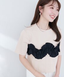 【WEB限定】ボリュームフリル半袖Tシャツ