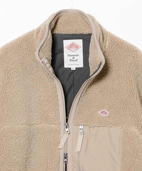 DANTON(ダントン)の「DANTON / STAND COLLAR JACKET(ブルゾン・メンズ・ブラック/ベージュ・SMALL/MEDIUM/LARGE)」の8枚目の写真