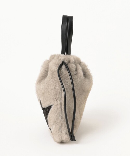 CONTROL FREAK / CTFK（コントロールフリーク）の「【別注】CONTROL FREAK / ★ファー バッグ（トートバッグ・レディース・ライトグレー/その他/ブラック・ONE SIZE）」の5枚目の写真