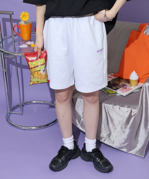 NERDY(ノルディ)の「ステッチロゴハーフパンツ(その他パンツ・レディース・ブラック/ピンク/ホワイト/ホワイト系・M/S/L)」の19枚目の写真
