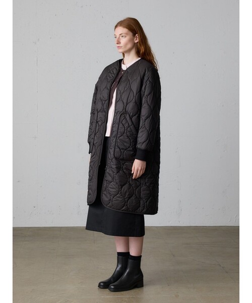 MidiUmi(ミディウミ)の「MidiUmi キルティングロングコート(その他アウター・レディース・ブラック/チャコールグレー/ライトグレー・FREE)」の8枚目の写真