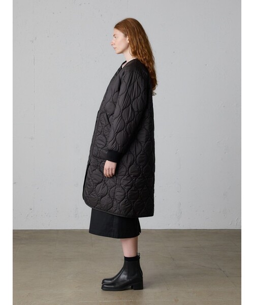 MidiUmi(ミディウミ)の「MidiUmi キルティングロングコート(その他アウター・レディース・ブラック/チャコールグレー/ライトグレー・FREE)」の9枚目の写真
