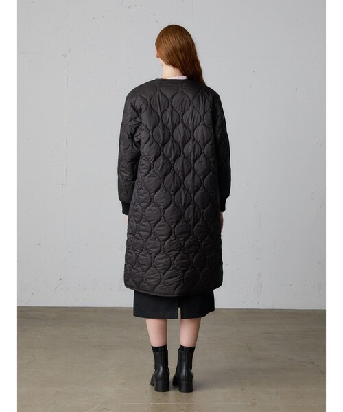 MidiUmi(ミディウミ)の「MidiUmi キルティングロングコート(その他アウター・レディース・ブラック/チャコールグレー/ライトグレー・FREE)」の10枚目の写真