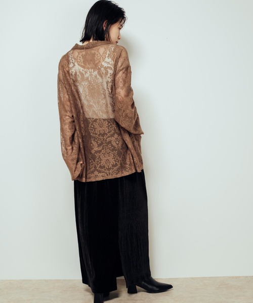 Shelly island(シェリーアイランド)の「ランダムベロアスカート(スカート・レディース・ブラック/ブラウン/ホワイト・FREE)」の18枚目の写真