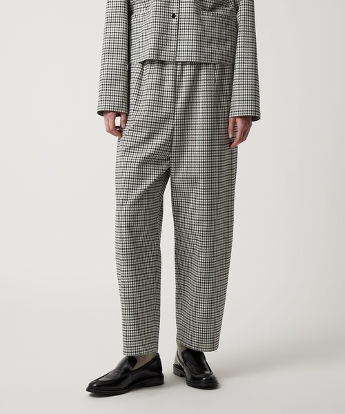 Steven Alan（スティーブンアラン）の「＜Steven Alan＞ハウンドトゥース ドローストリング パンツ（その他パンツ・レディース・オフホワイト/モカ・S/M）」の2枚目の写真