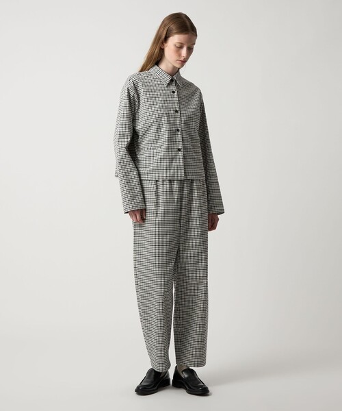 Steven Alan（スティーブンアラン）の「＜Steven Alan＞ハウンドトゥース ドローストリング パンツ（その他パンツ・レディース・オフホワイト/モカ・S/M）」の4枚目の写真