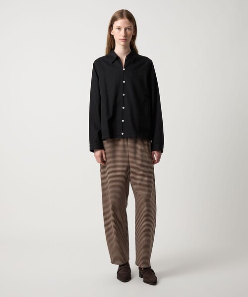 Steven Alan（スティーブンアラン）の「＜Steven Alan＞ハウンドトゥース ドローストリング パンツ（その他パンツ・レディース・オフホワイト/モカ・S/M）」の6枚目の写真