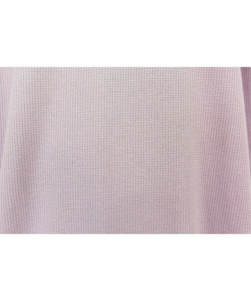 RCD(アールシーディー)の「コットンワッフルロールアップハーフスリーブカットソー(Tシャツ/カットソー・レディース・ブラック/パープル/ネイビー/チャコールグレー/杢グレー/ホワイト・LL~3L/M-L/4L~5L)」の20枚目の写真