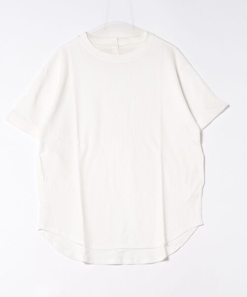 RCD(アールシーディー)の「コットンワッフルロールアップハーフスリーブカットソー(Tシャツ/カットソー・レディース・ブラック/パープル/ネイビー/チャコールグレー/杢グレー/ホワイト・LL~3L/M-L/4L~5L)」の22枚目の写真