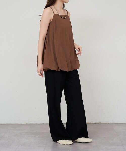 SHENERY（シーナリー）の「《新色追加》バルーンチュニックキャミ（シャツ/ブラウス・レディース・ホワイト/ブラック/ブラウン・FREE）」の16枚目の写真