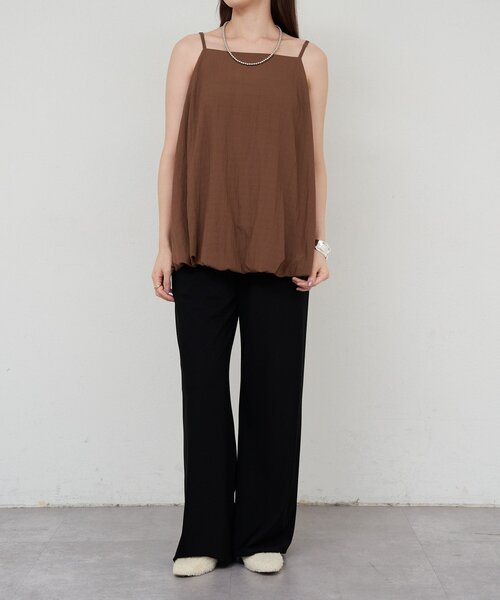 SHENERY（シーナリー）の「《新色追加》バルーンチュニックキャミ（シャツ/ブラウス・レディース・ホワイト/ブラック/ブラウン・FREE）」の17枚目の写真