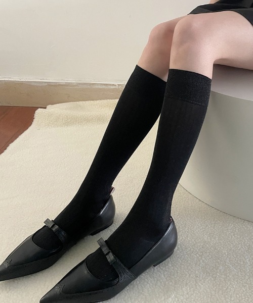 Teem Store（チームストア）の「リブラメクルーソックス（ソックス/靴下・レディース・ブラック/ブラック系その他・F）」の22枚目の写真