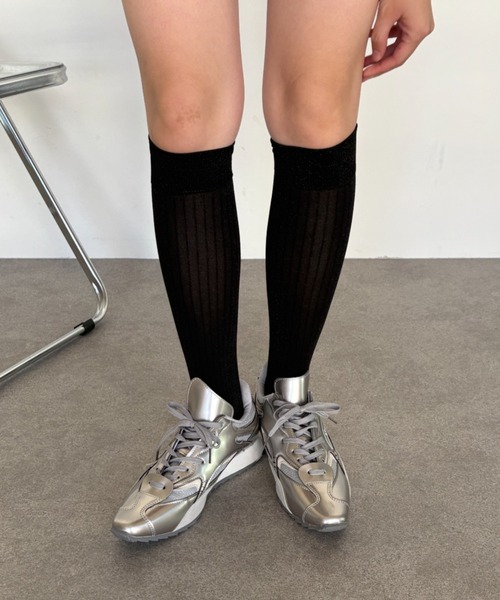 Teem Store（チームストア）の「リブラメクルーソックス（ソックス/靴下・レディース・ブラック/ブラック系その他・F）」の19枚目の写真