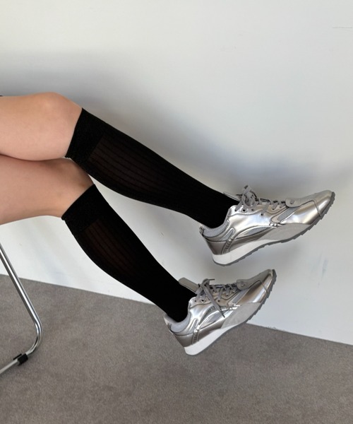 Teem Store（チームストア）の「リブラメクルーソックス（ソックス/靴下・レディース・ブラック/ブラック系その他・F）」の21枚目の写真