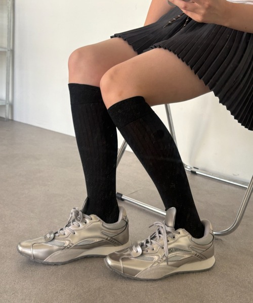 Teem Store（チームストア）の「リブラメクルーソックス（ソックス/靴下・レディース・ブラック/ブラック系その他・F）」の9枚目の写真