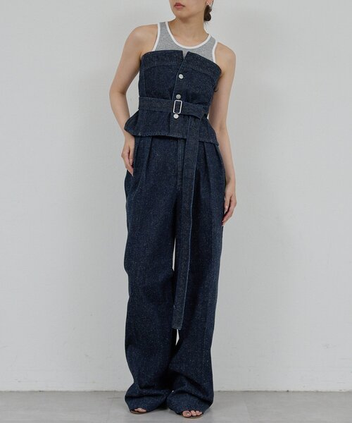 GALLARDAGALANTE(ガリャルダガランテ)の「【PEAS】ネップデニム(デニムパンツ・レディース・ブルー・0/1)」の5枚目の写真