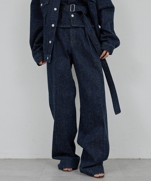 GALLARDAGALANTE(ガリャルダガランテ)の「【PEAS】ネップデニム(デニムパンツ・レディース・ブルー・0/1)」の8枚目の写真