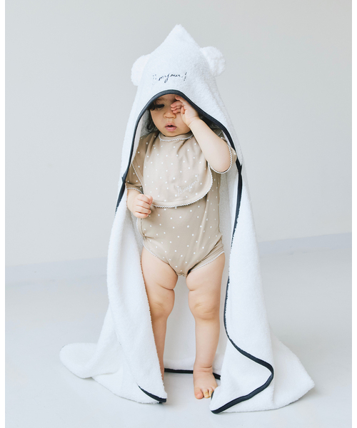 UCHINO/ウチノ】 別注無撚糸フード付きバスタオル baby（その他ベビー