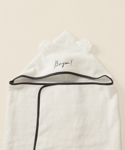 IENA ENFANT（イエナアンファン）の「【UCHINO/ウチノ】 別注無撚糸フード付きバスタオル baby（その他ベビー用品・キッズ・ホワイト・FREE）」の9枚目の写真