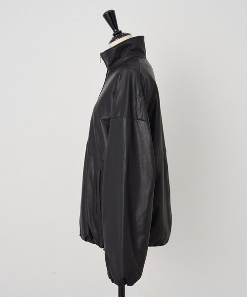 BEARDSLEY(ビアズリー)の「《15 quinze》ラムレザーハーフジッププルオーバー(その他アウター・レディース・ブラック・FREE)」の11枚目の写真