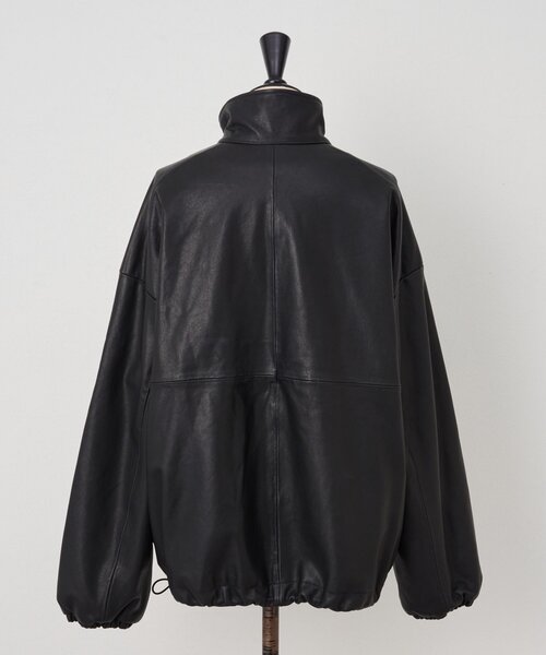 15 quinze》ラムレザーハーフジッププルオーバー（その他アウター