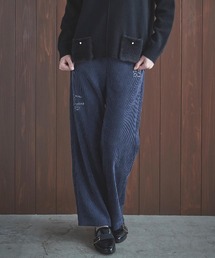 Picone ネイビー ストレートパンツ　今季パンツ スタジオピッコーネ パンツ - 30代・40代・50代・60代の婦人服