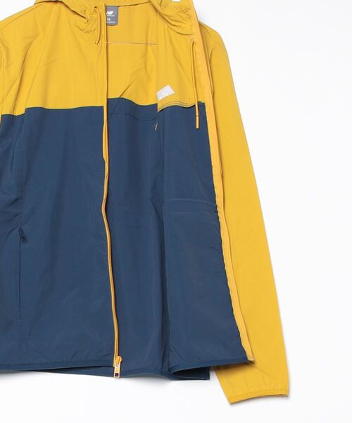 NEW BALANCE(ニューバランス)の「Athletics ウーブン ジャケット(ナイロンジャケット・メンズ・イエロー× ブルー・MEDIUM/LARGE/X-LARGE/SMALL/XX-LARGE)」の6枚目の写真