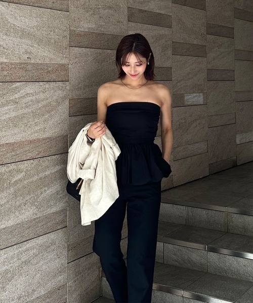 即発送‼️TORUGATO ペプラムチューブトップ XS,Sサイズ即日発送】チューブトップペプラムトップス – TORUGATO