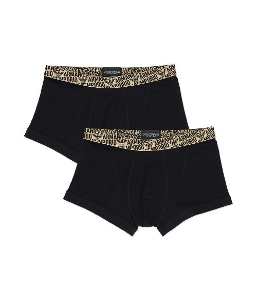セール】【2枚セット】EMPORIO ARMANI ALL OVER SHINY LOGOBAND TRUNK