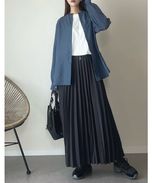 ikka（イッカ）の「【雑誌InRed12月号掲載】コットンUSA裾ラウンドロンT（Tシャツ/カットソー・レディース・オフホワイト/チャコールグレー/ダークベージュ/その他1・S/M/L）」の7枚目の写真