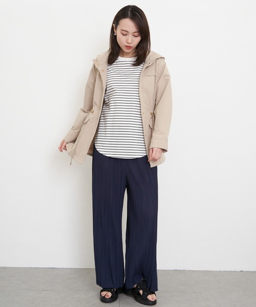 ikka（イッカ）の「【雑誌InRed12月号掲載】コットンUSA裾ラウンドロンT（Tシャツ/カットソー・レディース・オフホワイト/チャコールグレー/ダークベージュ/その他1・S/M/L）」の9枚目の写真