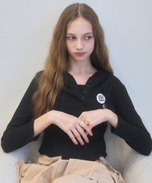 Birthday room（バースデイルーム）の「リブフードカットソー/ribbed hooded top（Tシャツ/カットソー）」