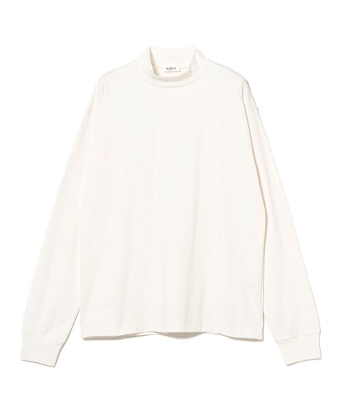 BEAMS F（ビームスエフ）の「コーコランコットン モックネック コンフォートフィット ロングスリーブTシャツ（Tシャツ/カットソー・メンズ・ナチュラル/ダークブラウン/ホワイト/ブラック・M/S/XL/L）」の4枚目の写真