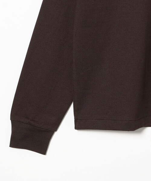 BEAMS F（ビームスエフ）の「コーコランコットン モックネック コンフォートフィット ロングスリーブTシャツ（Tシャツ/カットソー・メンズ・ナチュラル/ダークブラウン/ホワイト/ブラック・M/S/XL/L）」の13枚目の写真