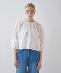 cloenc | 【手洗い可】2wayジャカードブラウス(シャツ/ブラウス)