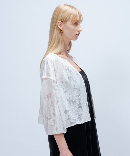 cloenc（クロエンス）の「【手洗い可】2wayジャカードブラウス（シャツ/ブラウス・レディース・ホワイト系4/ブラック系3・02）」の11枚目の写真