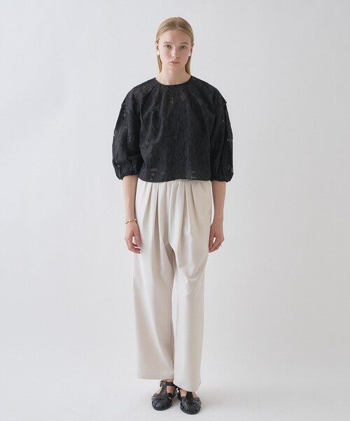 cloenc（クロエンス）の「【手洗い可】2wayジャカードブラウス（シャツ/ブラウス・レディース・ホワイト系4/ブラック系3・02）」の14枚目の写真